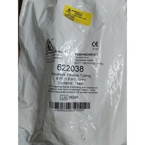 Respironics 6ft Reusable Flexible Tubing Grey NEW Sealed 622038 B6
